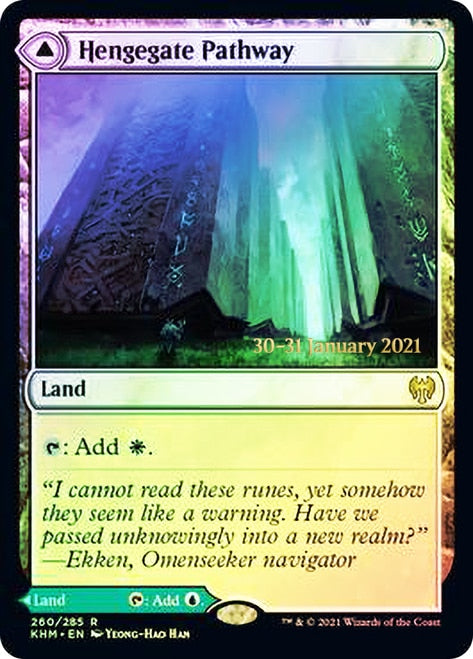 Hengegate Pathway // Mistgate Pathway  [Kaldheim Prerelease Promos] | Gaming Infinity