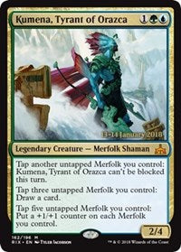 Kumena, Tyrant of Orazca [Rivals of Ixalan Promos] | Gaming Infinity