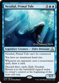 Nezahal, Primal Tide [Rivals of Ixalan Promos] | Gaming Infinity