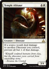 Temple Altisaur [Rivals of Ixalan Promos] | Gaming Infinity