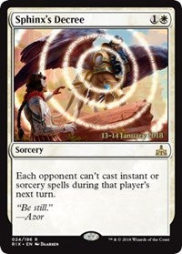 Sphinx's Decree [Rivals of Ixalan Promos] | Gaming Infinity
