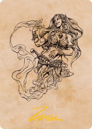 Djinni Windseer (Showcase) Art Card (Gold-Stamped Signature) [Dungeons & Dragons: Adventures in the Forgotten Realms Art Series] | Gaming Infinity