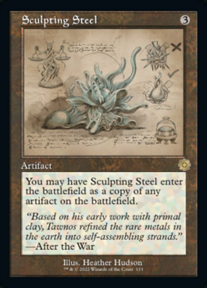 Sculpting Steel (Retro Schematic) [The Brothers' War Retro Artifacts] | Gaming Infinity