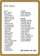 1996 Eric Tam Decklist Card [World Championship Decks] | Gaming Infinity