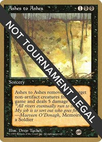 Ashes to Ashes - 1996 Leon Lindback (4ED) (SB) [Pro Tour Collector Set] | Gaming Infinity