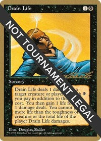 Drain Life - 1996 Leon Lindback (4ED) [Pro Tour Collector Set] | Gaming Infinity