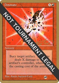 Detonate - 1996 Mark Justice (4ED) (SB) [World Championship Decks] | Gaming Infinity