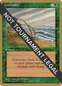 Hurricane - 1996 Preston Poulter (4ED) [Pro Tour Collector Set] | Gaming Infinity