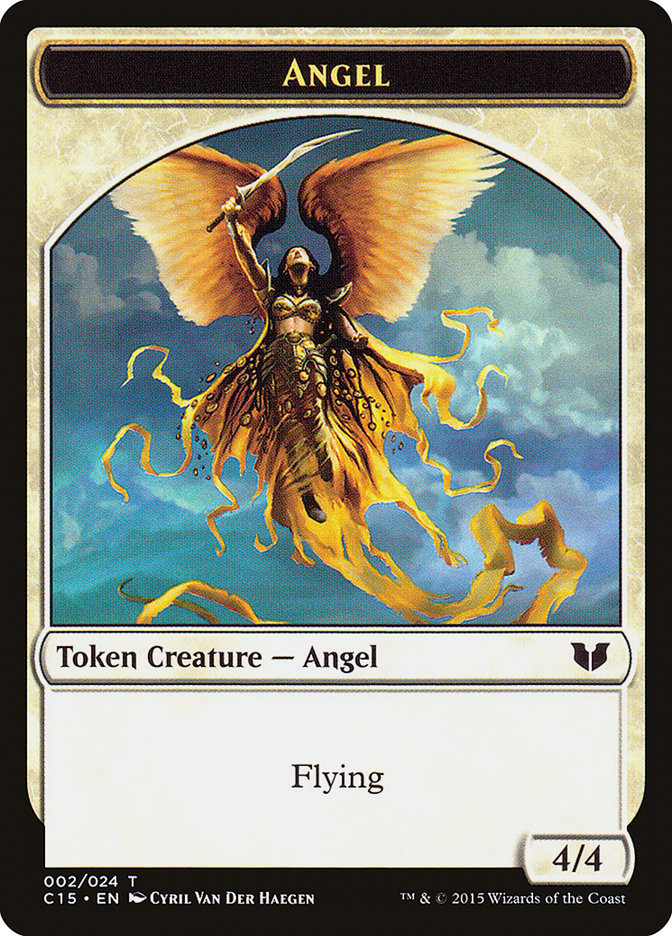 Spirit (022) // Angel Double-Sided Token [Commander 2015 Tokens] | Gaming Infinity