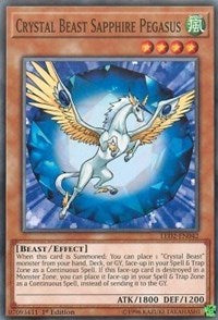 Crystal Beast Sapphire Pegasus [Legendary Duelists: Ancient Millennium] [LED2-EN042] | Gaming Infinity