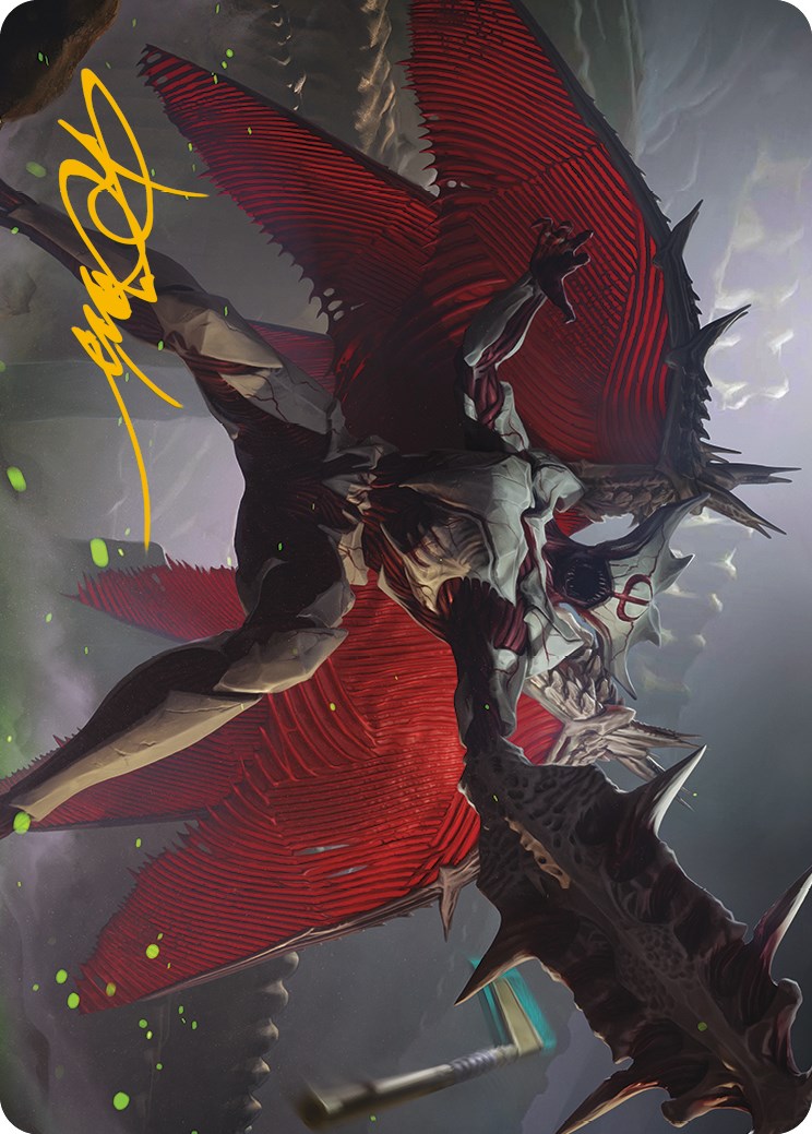 Phyrexian Vindicator Art Card (Gold-Stamped Signature) [Phyrexia: All Will Be One Art Series] | Gaming Infinity