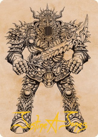 Iron Golem (Showcase) Art Card (Gold-Stamped Signature) [Dungeons & Dragons: Adventures in the Forgotten Realms Art Series] | Gaming Infinity