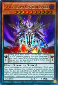 D/D/D Destiny King Zero Laplace [Yu-Gi-Oh! ARC-V Promo Cards] [YA03-EN001] | Gaming Infinity