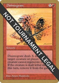 Disintegrate - 1997 Paul McCabe (5ED) [World Championship Decks] | Gaming Infinity