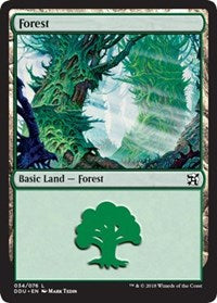 Forest (34) [Duel Decks: Elves vs. Inventors] | Gaming Infinity