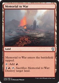 Memorial to War [Dominaria] | Gaming Infinity