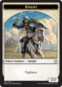 Knight Token (001) [Dominaria Tokens] | Gaming Infinity