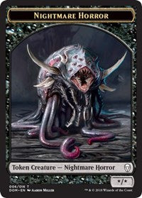 Nightmare Horror Token [Dominaria Tokens] | Gaming Infinity