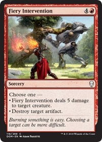 Fiery Intervention [Dominaria] | Gaming Infinity