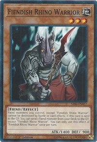 Fiendish Rhino Warrior [Structure Deck: Lair of Darkness] [SR06-EN017] | Gaming Infinity