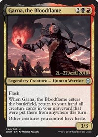 Garna, the Bloodflame [Dominaria Promos] | Gaming Infinity