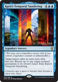 Karn's Temporal Sundering [Dominaria Promos] | Gaming Infinity