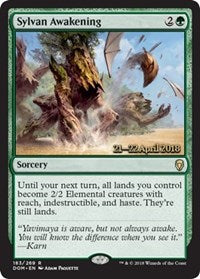 Sylvan Awakening [Dominaria Promos] | Gaming Infinity