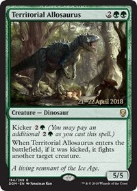 Territorial Allosaurus [Dominaria Promos] | Gaming Infinity