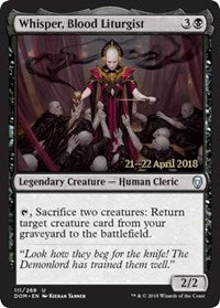 Whisper, Blood Liturgist [Dominaria Promos] | Gaming Infinity