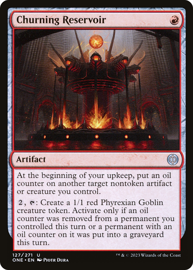 Churning Reservoir [Phyrexia: All Will Be One] | Gaming Infinity