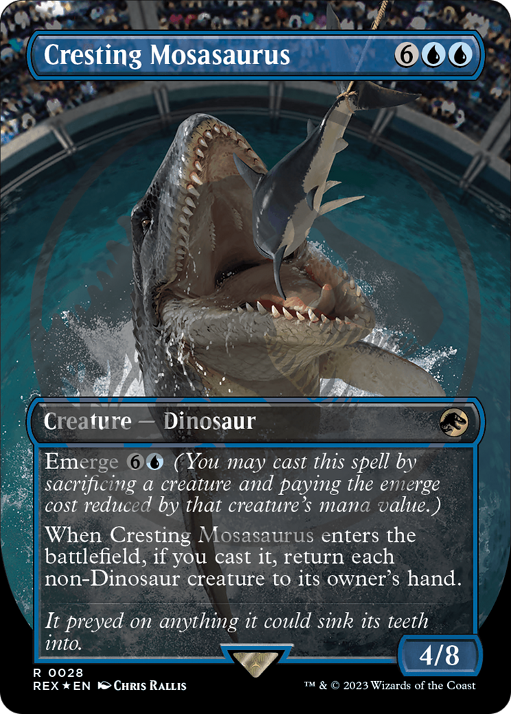 Cresting Mosasaurus Emblem (Borderless) [Jurassic World Collection Tokens] | Gaming Infinity