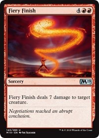 Fiery Finish [Core Set 2019] | Gaming Infinity