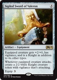 Sigiled Sword of Valeron [Core Set 2019] | Gaming Infinity