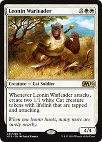 Leonin Warleader [Core Set 2019] | Gaming Infinity