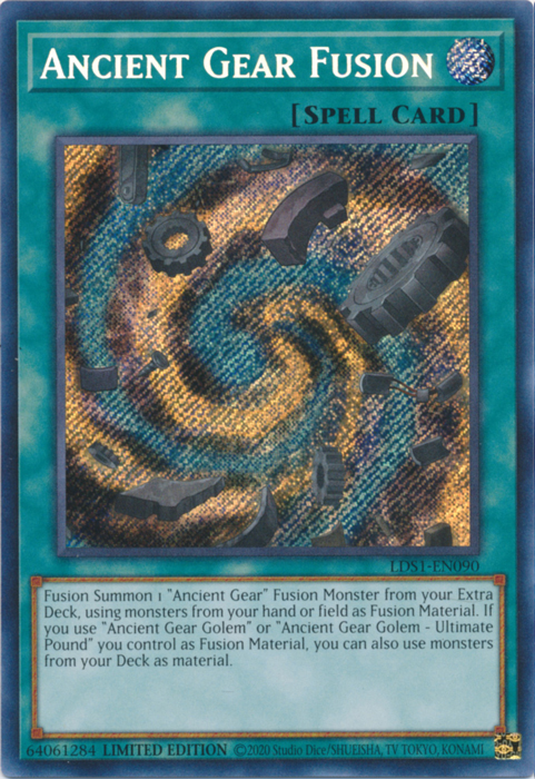 Ancient Gear Fusion [LDS1-EN090] Secret Rare | Gaming Infinity