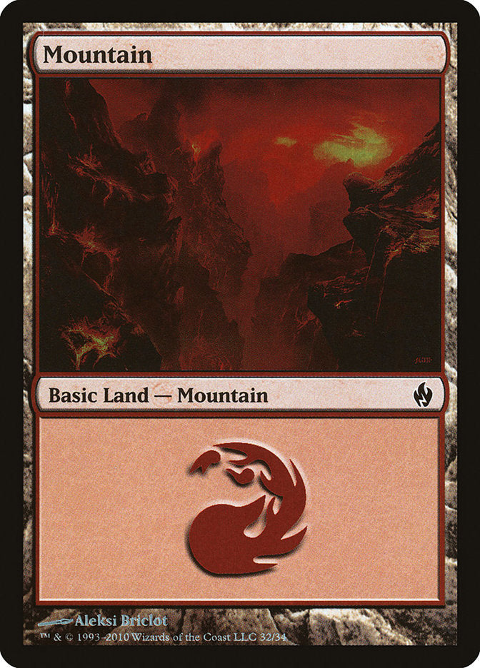 Mountain (32) [Premium Deck Series: Fire and Lightning] | Gaming Infinity