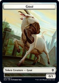 Goat // Food (17) Double-sided Token [Throne of Eldraine Tokens] | Gaming Infinity