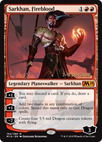 Sarkhan, Fireblood [Core Set 2019 Promos] | Gaming Infinity