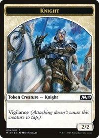 Knight Token [Core Set 2019 Tokens] | Gaming Infinity