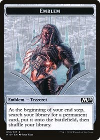 Emblem - Tezzeret, Artifice Master [Core Set 2019 Tokens] | Gaming Infinity