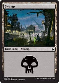 Swamp (300) [Commander 2018] | Gaming Infinity