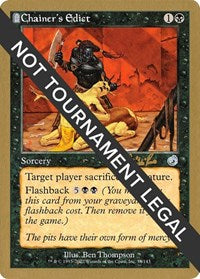 Chainer's Edict - 2002 Carlos Romao (TOR) [World Championship Decks 2002] | Gaming Infinity
