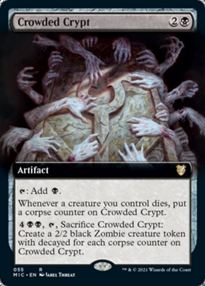 Crowded Crypt (Extended) [Innistrad: Midnight Hunt Commander] | Gaming Infinity