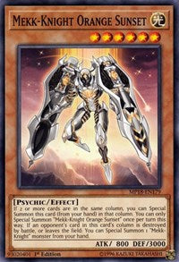 Mekk-Knight Orange Sunset [2018 Mega-Tins Mega Pack] [MP18-EN179] | Gaming Infinity