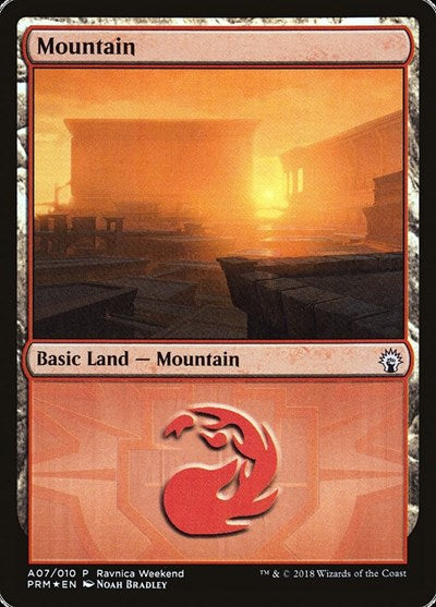 Mountain - Boros (A07) [GRN Ravnica Weekend] | Gaming Infinity