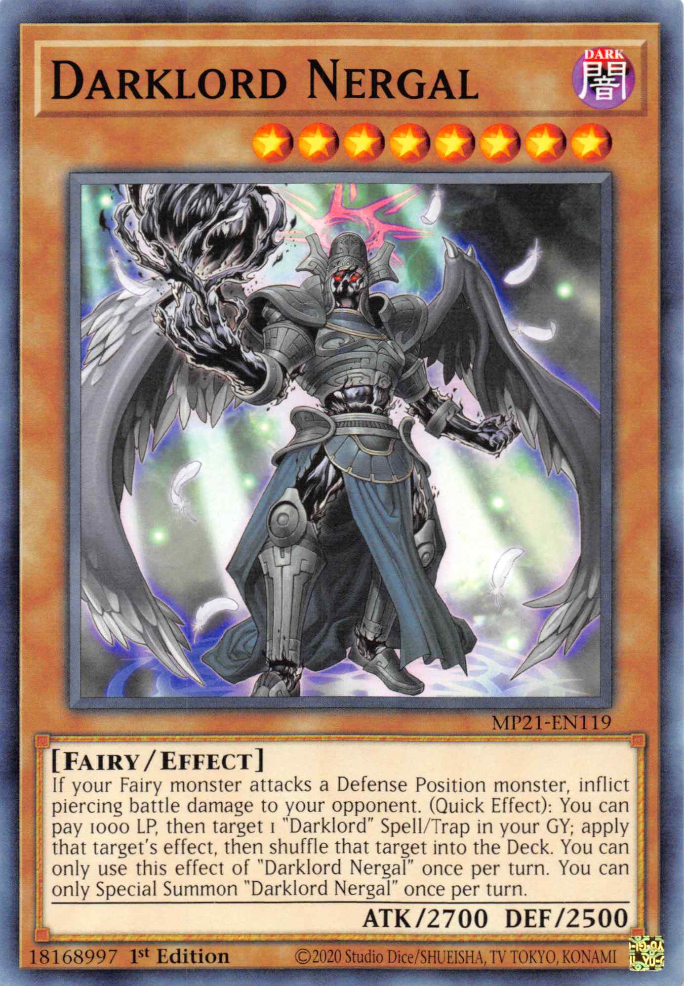 Darklord Nergal [MP21-EN119] Common | Gaming Infinity