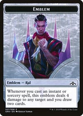 Emblem - Ral, Izzet Viceroy [Guilds of Ravnica Tokens] | Gaming Infinity