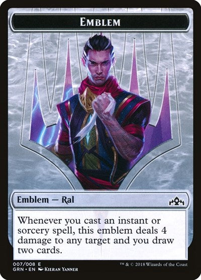 Emblem - Ral, Izzet Viceroy [Guilds of Ravnica Tokens] | Gaming Infinity