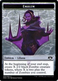 Emblem - Liliana, the Last Hope [Mythic Edition Tokens] | Gaming Infinity