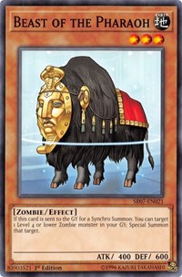 Beast of the Pharaoh [Structure Deck: Zombie Horde] [SR07-EN021] | Gaming Infinity